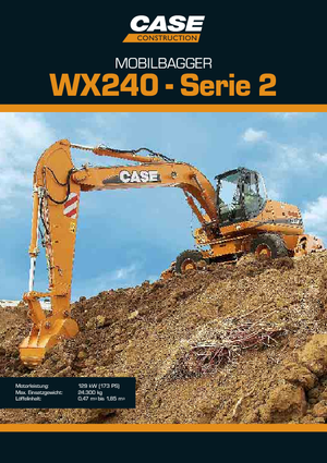 Excavatoare pe roți Case WX 240 S-3