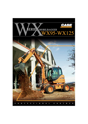 Excavatoare pe roți Case WX 125