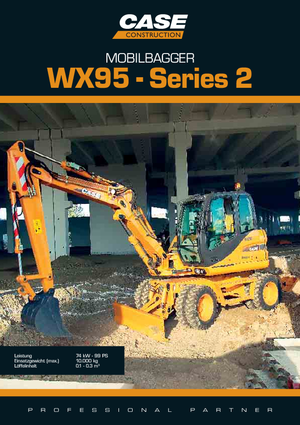 Excavatoare pe roți Case WX 95 S-2