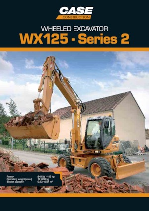 Excavatoare pe roți Case WX125 S-2