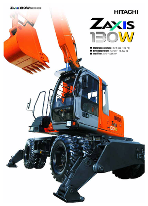 Excavatoare pe șenile Hitachi ZX 130 W