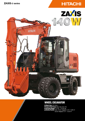 Excavatoare pe roți Hitachi ZX 140 W 3
