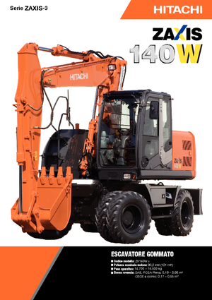 Excavatoare pe roți Hitachi ZX 140 W 3
