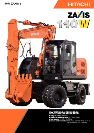 Excavatoare pe roți Hitachi ZX 140 W 3