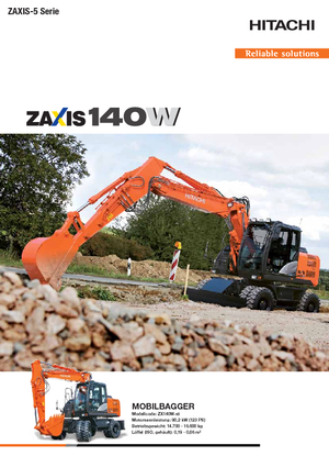 Excavatoare pe roți Hitachi ZX 140 W 5