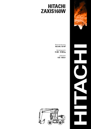 Excavatoare pe șenile Hitachi ZX 160 W