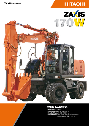 Excavatoare pe roți Hitachi ZX 170 W-3