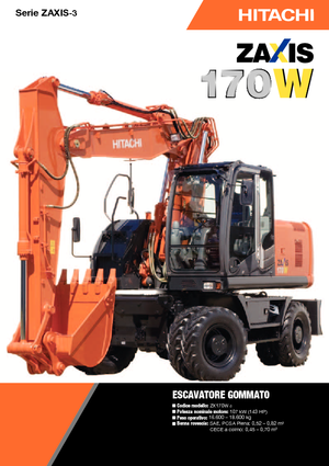 Excavatoare pe roți Hitachi ZX 170 W-3