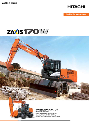 Excavatoare pe roți Hitachi ZX170W-5