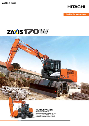 Excavatoare pe roți Hitachi ZX170W-5