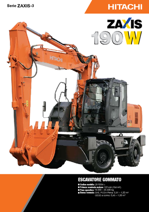 Excavatoare pe roți Hitachi ZX 190 W 3