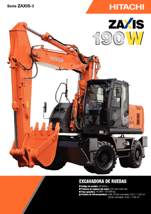 Excavatoare pe roți Hitachi ZX 190 W 3
