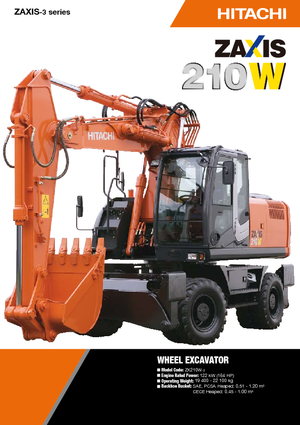 Excavatoare pe șenile Hitachi ZX 210 W 3
