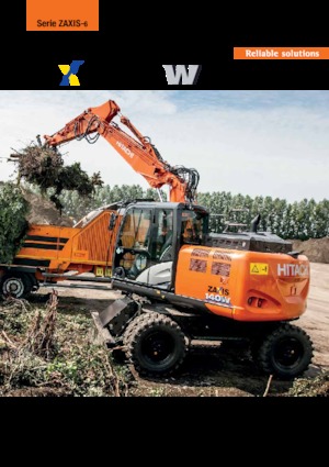 Excavatoare pe roți Hitachi ZX140W-6