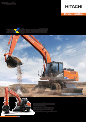 Excavatoare pe roți Hitachi ZX210W-5A