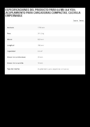 Cupe încărcător pe roți Caterpillar 0.6 m3