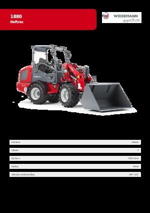 Încărcătoare pe roți Weidemann 1880