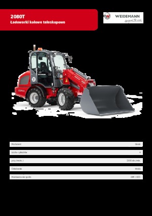 Încărcătoare pe roți Weidemann 2080 T