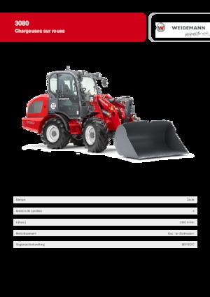 Încărcătoare pe roți Weidemann 3080