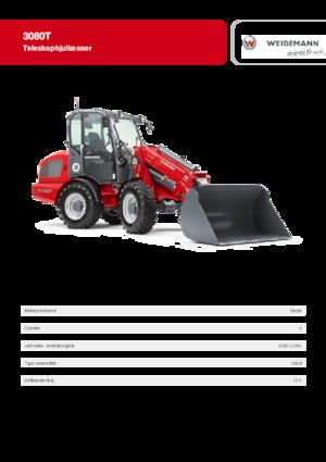 Încărcătoare pe roți Weidemann 3080 T