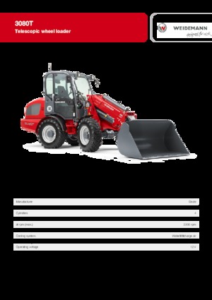 Încărcătoare pe roți Weidemann 3080 T
