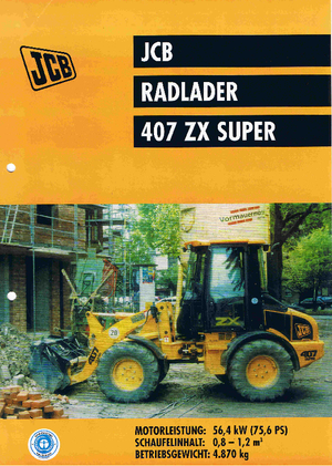 Încărcătoare pe roți JCB 407 ZX Super