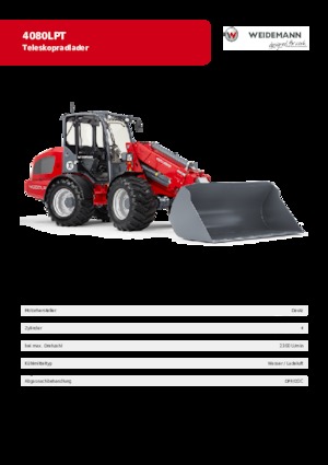Încărcătoare pe roți Weidemann 4080 LP T 