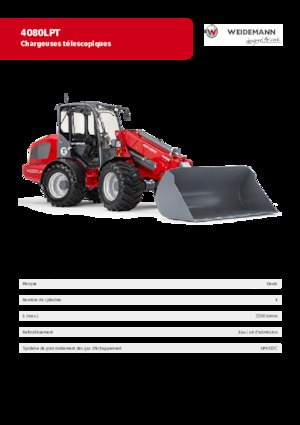 Încărcătoare pe roți Weidemann 4080 LP T 