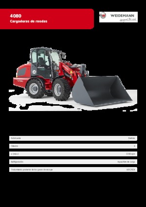 Încărcătoare pe roți Weidemann 4080