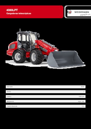 Încărcătoare pe roți Weidemann 4080 LP T 