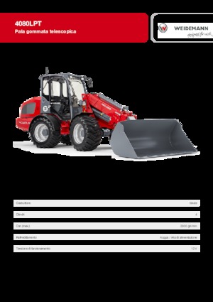 Încărcătoare pe roți Weidemann 4080 LP T 