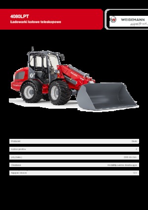 Încărcătoare pe roți Weidemann 4080 LP T 