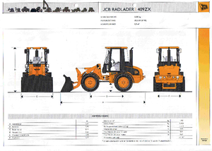 Încărcătoare pe roți JCB 409 ZX