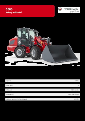 Încărcătoare pe roți Weidemann 5080