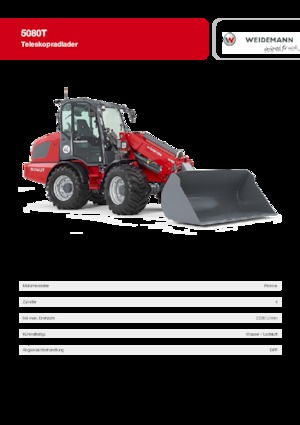 Încărcătoare pe roți Weidemann 5080 T