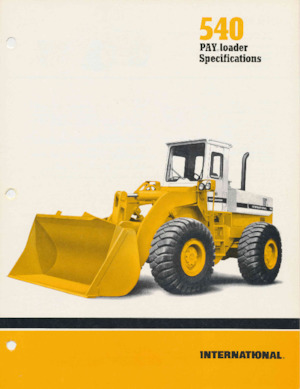 Încărcătoare pe roți International Harvester 540