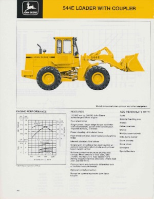 Încărcătoare pe roți John Deere Construction 544 E