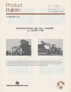 Încărcătoare pe roți International Harvester 550