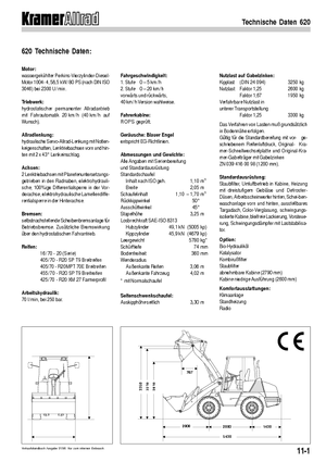 Încărcătoare pe roți Kramer 620