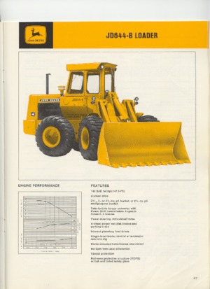 Încărcătoare pe roți John Deere Construction 644-B