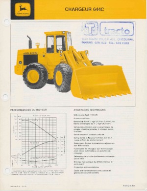 Încărcătoare pe roți John Deere Construction 644 C