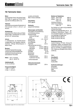 Încărcătoare pe roți Kramer 720