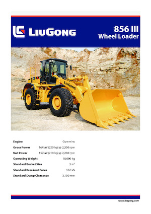 Încărcătoare pe roți Liugong 856 III 