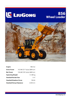 Încărcătoare pe roți Liugong 856 