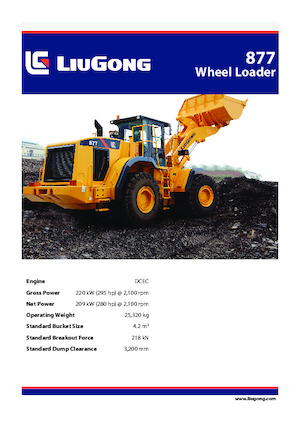 Încărcătoare pe roți Liugong 877 