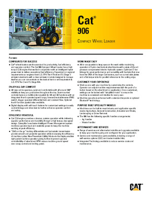 Încărcătoare pe roți Caterpillar 906