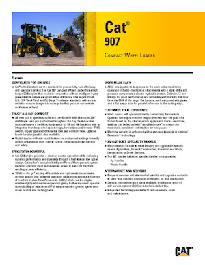 Încărcătoare pe roți Caterpillar 907