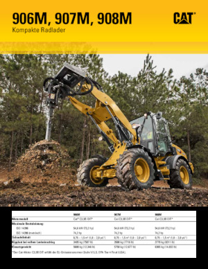 Încărcătoare pe roți Caterpillar 906M