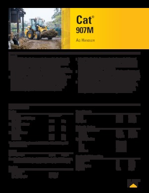 Încărcătoare pe roți Caterpillar 907M