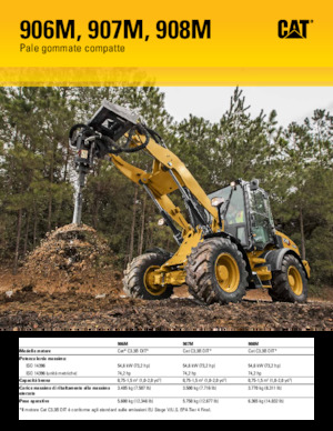 Încărcătoare pe roți Caterpillar 906M